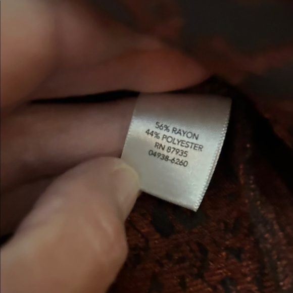 Like new Christopher & Banks Rust and Black Textured Blazer - Picture 7 of 9